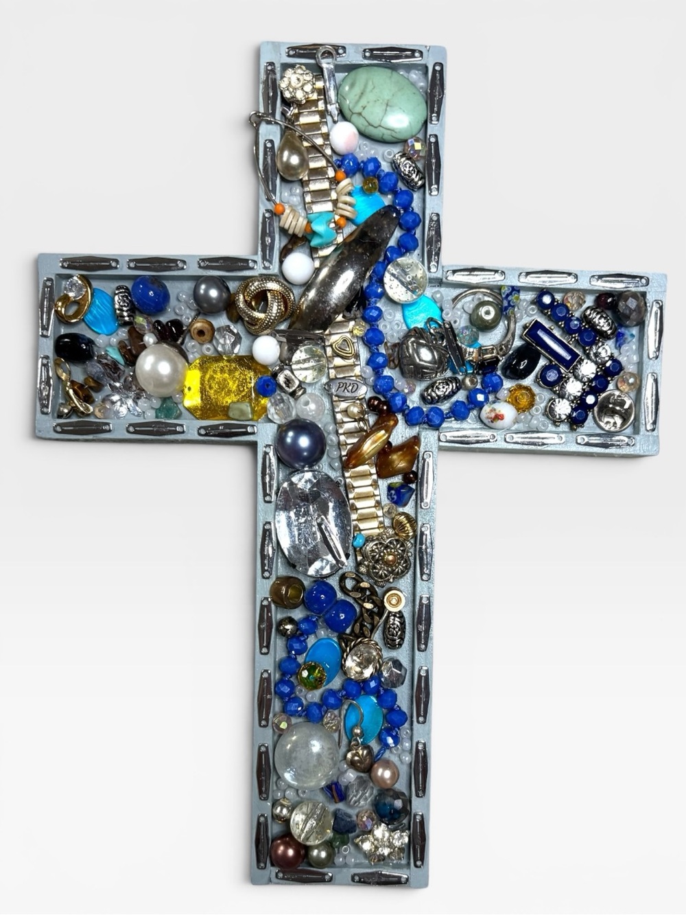 Bejeweled Decorative Cross Wall Art - - Picture 3 of 5